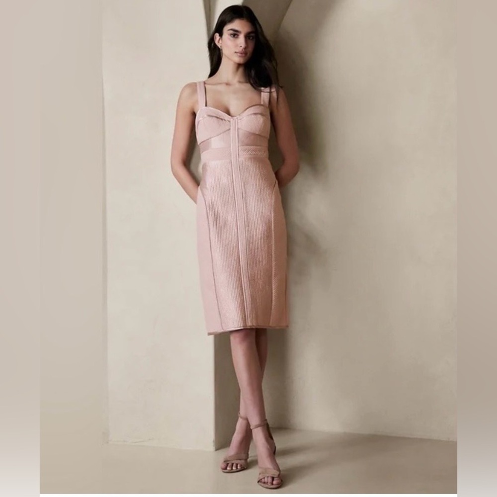 Banana Republic Ceci Blush Pink Bustier Dress Size 4 New